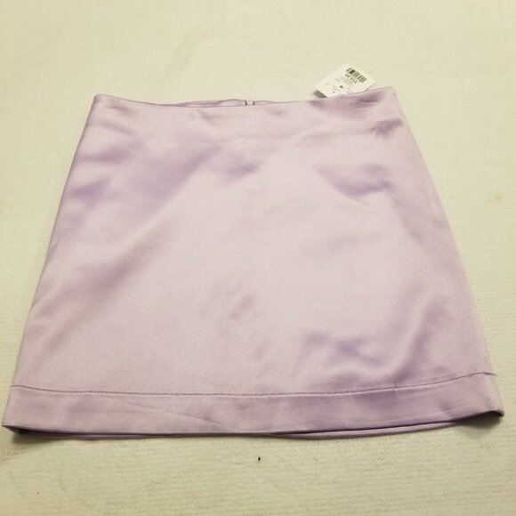 NWT Lavender Satin Mini Skirt X-Small Pastel Purple House of Harlow 1960 - Picture 3 of 13
